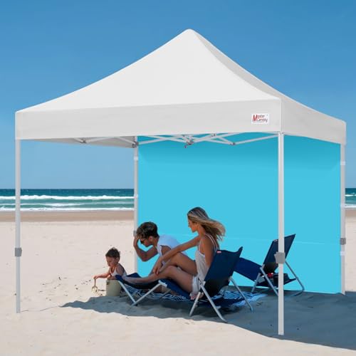 Image of MASTERCANOPY 10x10 Pop Up Canopy Sidewall Only 1-Pack Sky Blue