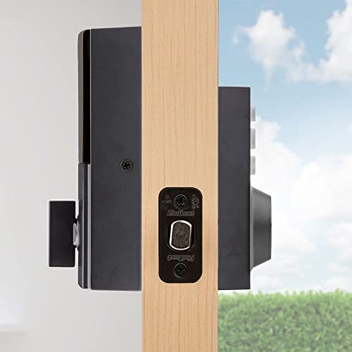 Image of Kwikset 914 Contemporary Keypad SmartCode Electronic Deadbolt Smart Lock Featuring SmartKey Security and ZigBee 3.0 Technology in Matte Black (Pack of 2)