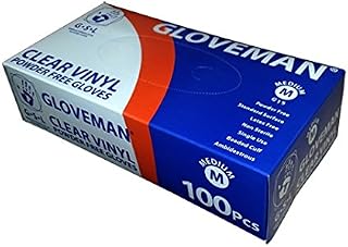 Gloveman Clear Vinyl Gloves (Box of 100) (Extra Small)