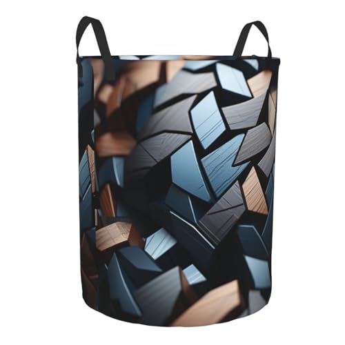 Panier à linge autonome de forme irrégulière en tissu imperméable et pliable - 8
