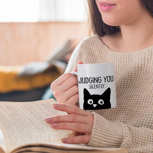 Taza de Cerámica Negra para Café de 11 Onzas miniatura 5