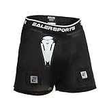 EALER HSM500 Men’s Snug Hockey Shorts Supporter, Core Mesh Jock Hockey Shorts Jock Pants with BioFlex Cup Included