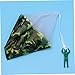 TOGEVAL 2Pcs Camouflage Mini Parachute for Durable Hand Throw Outdoor Playthings for Boys for Family Fun and Adventure