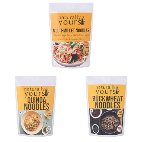 Image of naturally yours Multi millet, Quinoa, Buckwheat Noodles, Vegetarian, 180 gram