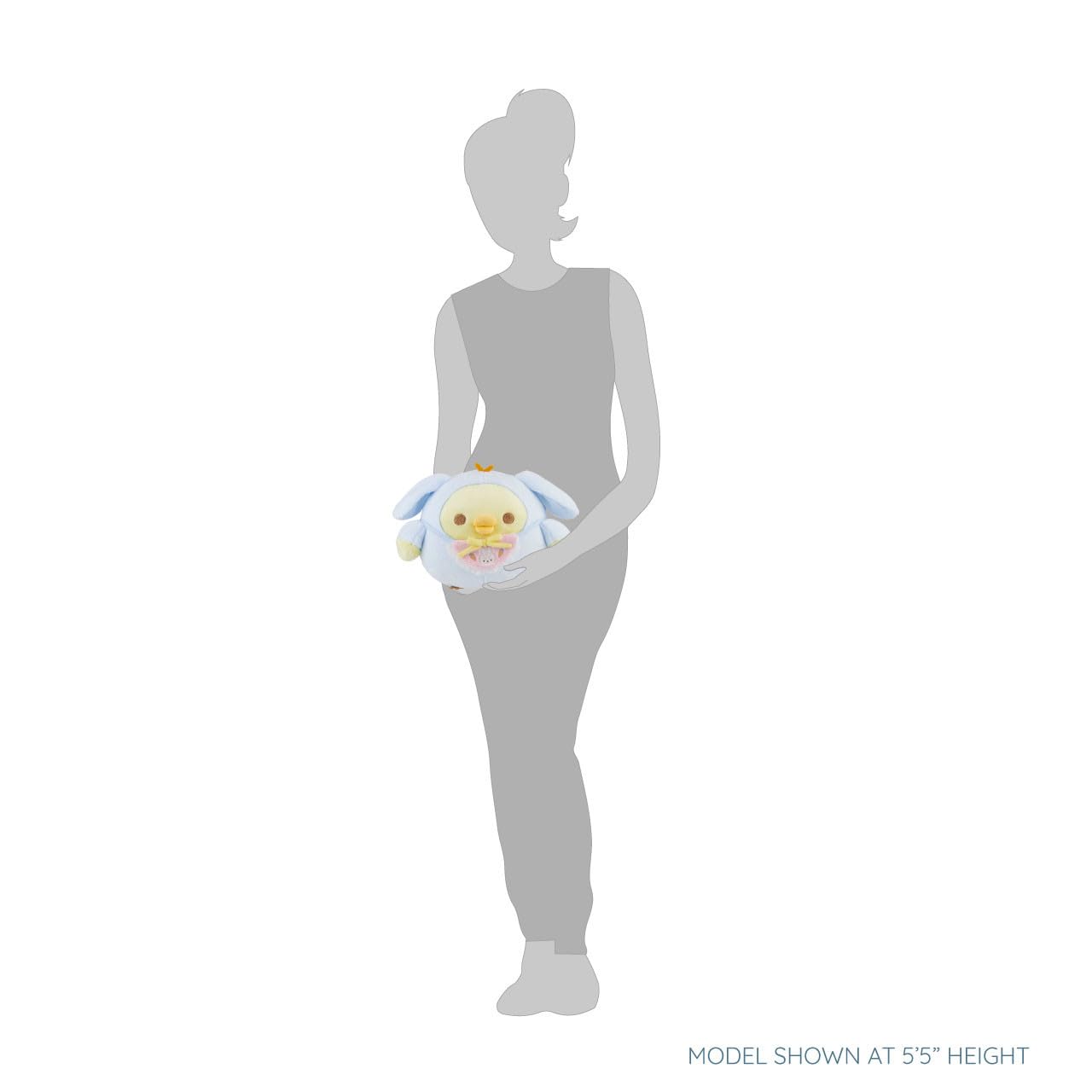 リラックマ キイロイトリ サンエックスオリジナル みんなでウサウサバビーシリーズ レイダウンぬいぐるみ - 13インチ ぬいぐるみ