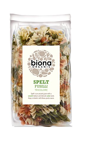 Biona Organic Spelt Fusilli Tricolor 250 g (Pack of 6)