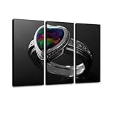 BELISIIS Gemstone Ring in Gold Jewelry Band with ammolite Diamond and Emeralds Wall Artwork...