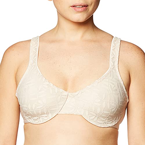 Image of Olga Women's Sheer Leaves Minimizer Bra