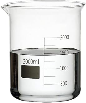 Borosilicate Glass Beaker 3000 ML With Graduation for Lab Pack of 2| Glass Beaker With Graduated Marking |