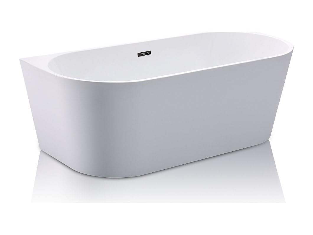 Vente-unique - Bañera islota - DIVINA - 245L - 170 x 75 x 58 cm - Blanca