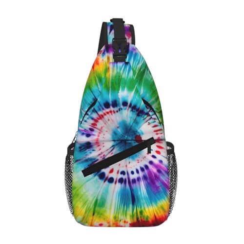 Sac hippie imprimé tie dye ultra léger avec bandoulière ergonomique