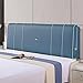 Bett Rückenlehnen Kissen Für Kopfteil Kunstleder Kopfteil Kissen Für Großes Bett Soft Case Home Schlafzimmer Kopfteil-Kissen in Voller Größe,Blau,35.4"/90cm