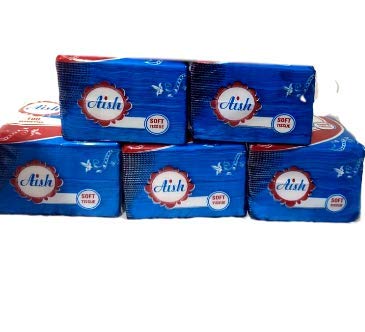 Aish Tissue Paper Napkin 100 Pieces (Pack of 5) : Amazon.in: Home & Kitchen
