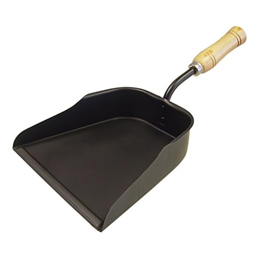 Imex El Zorro – Recogedor Metálico para Cenizas | 81x17x31 cm | Acero Resistente con Mango de Madera Ergonómico | Ideal para Chimeneas, Estufas y Barbacoas