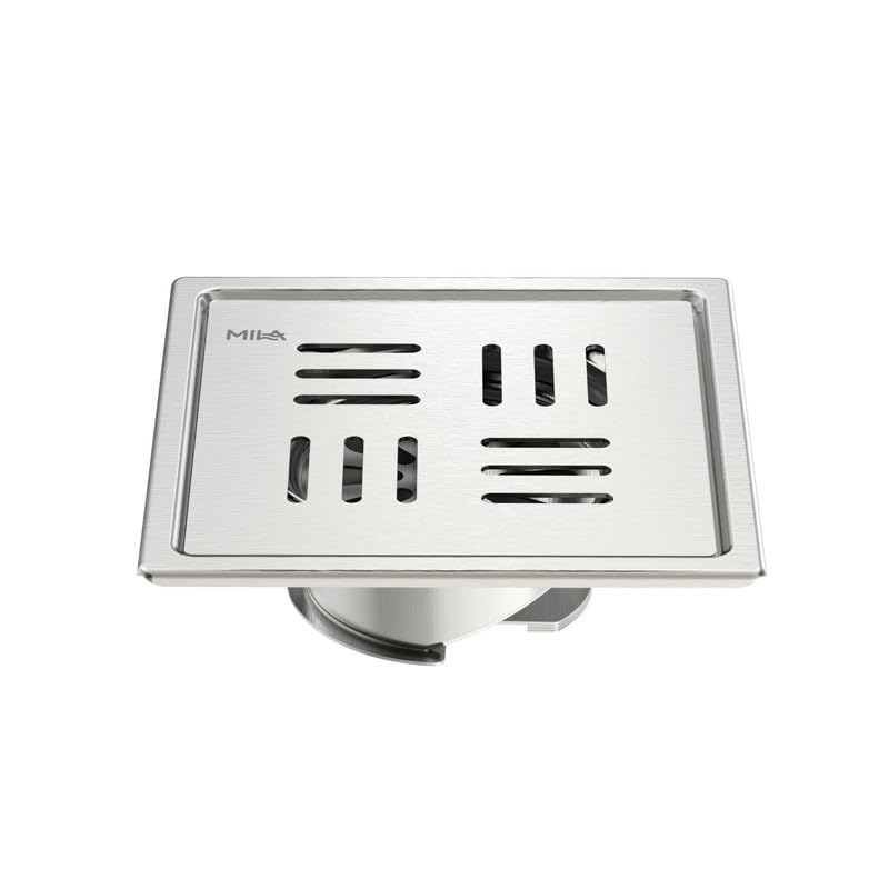 Image of Mila 6-Inch Floor Drain with Auto-Close Cockroach Trap Bowl | Prevents Pests & Odour Backflow | SS304 Stainless Steel | Rust Resistant | Bathroom & Kitchen | 1.5 Yr Warranty