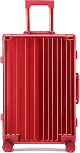 Hardside Luggage BSX100 Aluminum Suitcase - TSA Lock, 360° Double Spinner Wheels, Waterproof, Durable Design, Dry and Wet Separation, Aluminum Frame with Rebound Handle(Size:20