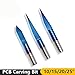 Produktbild GENERICS LSB-Werkzeuge, 10pcs 10/15/20/25 Grad Wolframkarbid PCB Gravieren Bit 3,175 mm Schaft Nano Blau Beschichtete Fräser Werkzeuge (Größe : 10PCS degree20X0.4mm)