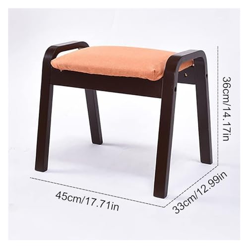Tabouret décoratif en bois massif pour changer de chaussures - 4