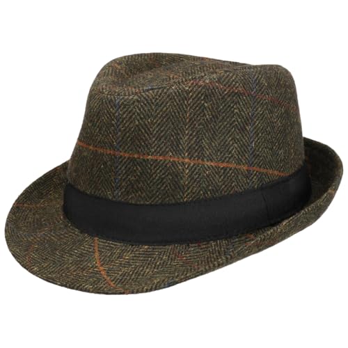 Chapeau trilby homme Lipodo à carreaux idéal pour les sorties culturelles