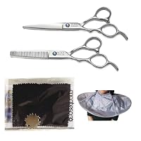 Amazon.co.jp: montesoro【左利き 専用】5点ヘアカットハサミ セニング