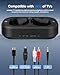 Ensemble-TV Wireless Headphones with LED Display, Bluetooth V5.3, No Lip-Sync Delay, Plug and Play, Gifts for Elderly (Black)