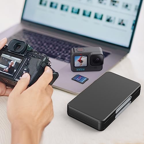 Heiying Sd Card Holder For Memory Sd Card And Micro Sd Card, Portable Sd Sdhc Sdxc Micro Sd Card Holder Case With 40 Sd Cards Slots & 40 Micro Sd Cards Slots. #TOP6
