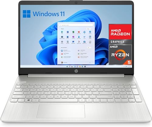 HP 15s-eq2117ns - Ordenador Portátil de 15.6" Full HD (AMD Ryzen 5 5500U, 8GB RAM, 512GB SSD, AMD Radeon Graphics, Windows 11