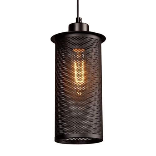 Lámpara colgante E27 de metal hueco estilo industrial americano para pasillos