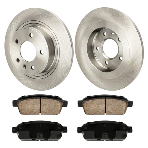 Rear Brake Kit Rotors Ceramic Brake Pads for Buick 2012-2017 Verano, Chevrolet 2011-2015 Volt, Buick 2016-2019 Cascada, Chevrolet 2014-2015 Cruze 2.0T, Cadillac 2014-2016 ELR(11.5”, 292.2mm) by KAC - Used condition - US$49.01