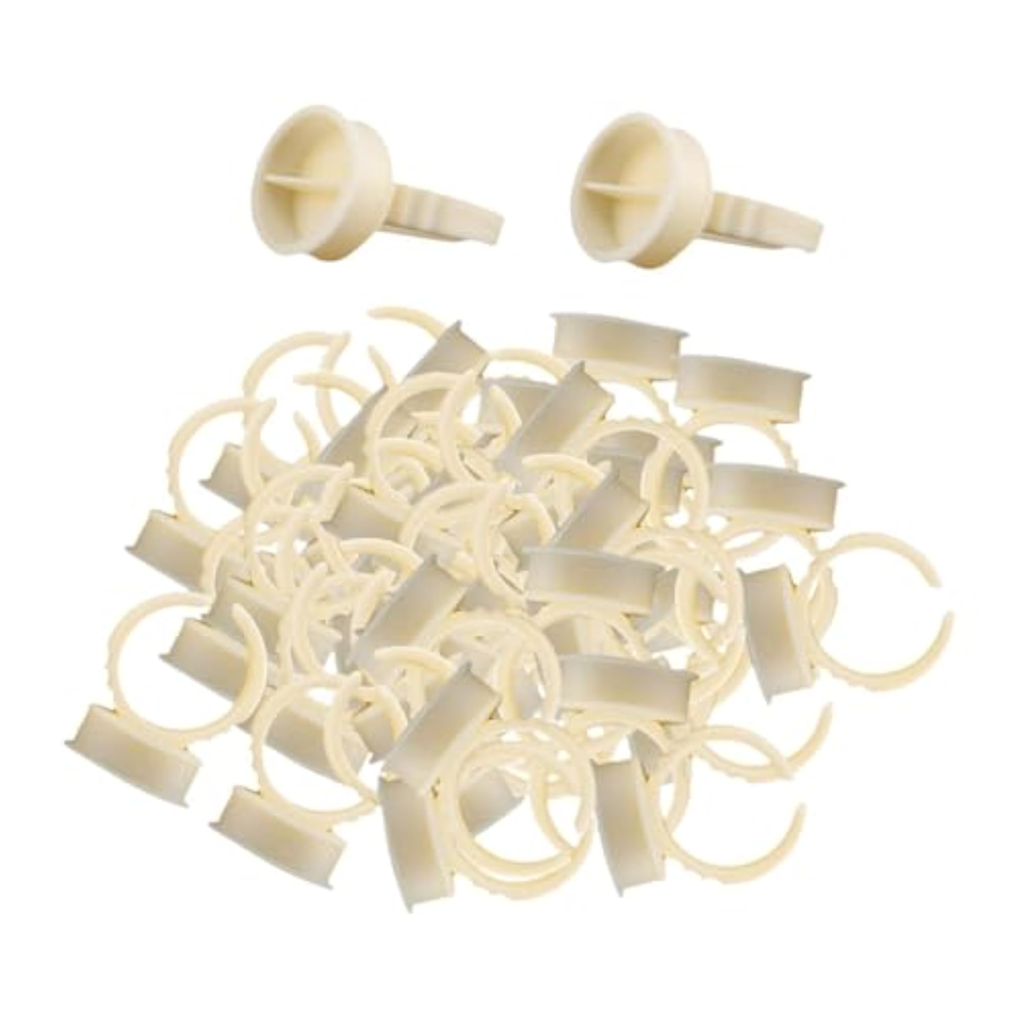 100 Pieces Eyelash Glue Ring Cups, Makeup Accessories