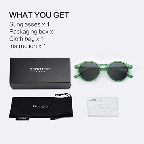 Image of ZENOTTIC Polarized Round Sunglasses, Stylish Sunglasses for Men and Women Retro Classic, Multi-Style Selection