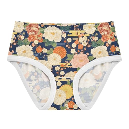 Joisal Elegant Florals Colorful Girls Underwear Toddlers 2t Cotton Little Girl Panties Stylish Briefs Undies Kids