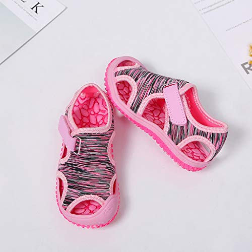 1 to 10Years Summer Child Kids Non-slip Outdoor Boys Sandals Beach Girls Baby Beach Shoes Children (Pink, 6.5 Toddler)4