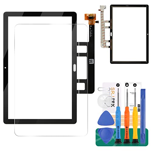 Para Huawei MediaPad M5 lite 10.1 pulgadas pantalla táctil reemplazo BAH2 L09, BAH2 W09, BAH2 W19 Kit de reparación de montaje digitalizador (negro, no incluye LCD)