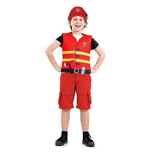 Fantasia Infantil - Peitoral Bombeiro - Tamanho Único (3 a 6 anos) - 72105 - Sulamericana