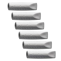 FABER-CASTELL 205049 - Radiergummi Grip 2001 Eraser Cap, 12 Radierer zum aufstecken