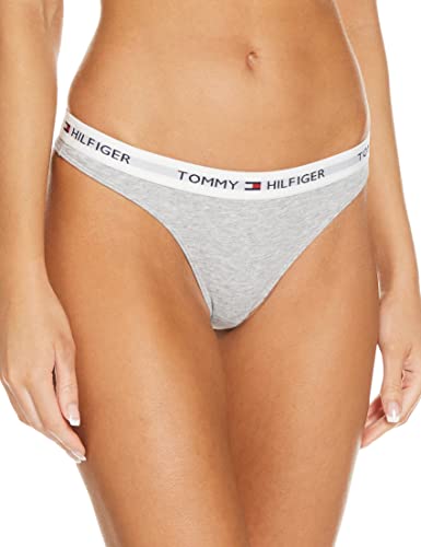 Preisvergleich Produktbild Tommy Hilfiger Damen Thong String, Grau (Grey Heather BC05 004), L