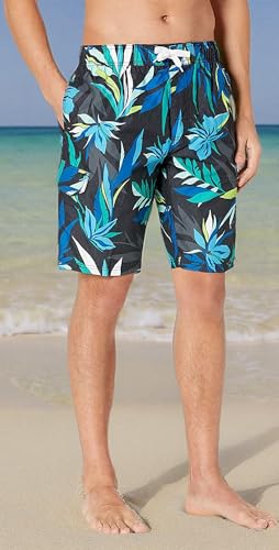 Image of Kanu Surf Men's Big Viper Extended Size Stripe Swim Trunk