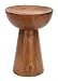 Deco 79 31334 Industrial Round Hammered Metal Accent Table, 20" H x 14" L, Textured Copper Finish