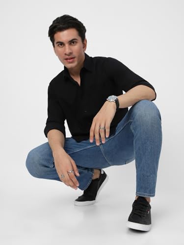 Image of Urbano Fashion Men's Cotton Full Sleeve Regular Fit Casual Solid Shirt