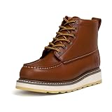 Men's 6' Soft Toe Work Boots, Full Grain Leather,...