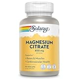 Solaray Biocitrate Magnesium Supplement, 400 mg, 90 Count