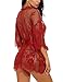 Sykooria Conjunto de Lencería Sexy Bata de Encaje Babydoll Kimono Ropa de...