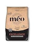 Cafés Méo - Dosettes Café Excellence Pur Arabica - 432 Capsules - Compatible avec Senseo - Intensité 7/10 - Arômes Authentiques, Fin et Aromatique - Lot de 12x36
