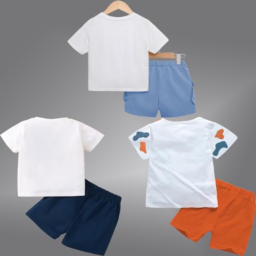 Image of Cotton Clothing Sets for Baby Boys & Baby Girls Kids Clothes for boys kids clothes for girls Printed Kids Clothing Sets (T13OR-T22NB-T87SB)