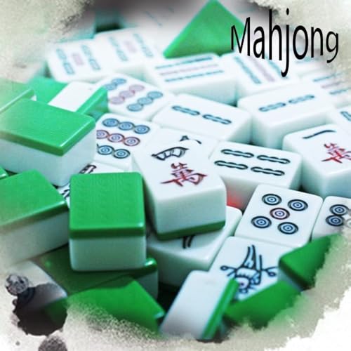 Juego de mesa Mahjong chino con 144 fichas de melamina miniatura 4