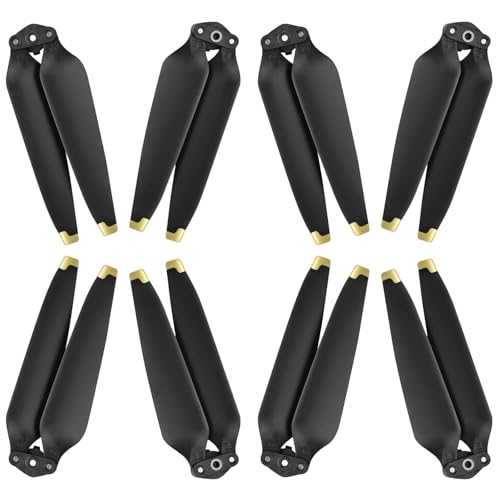 Bocguy 8 Pcs Drones Mavic 3 Hélices, 9453F Hélices para Mavic 3/3 Pro / 3 Classic / 3 Cine / 3 Pro Cine Accesorios Reemplazo de Drones con Diseño de Liberación Rápida, Bajo Ruido & Estable (Oro)