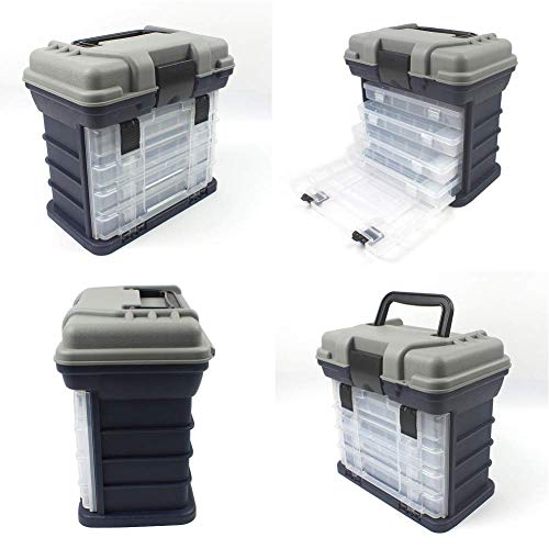 Boîte de rangement portable avec 4 compartiments réglables contre les chocs - 6
