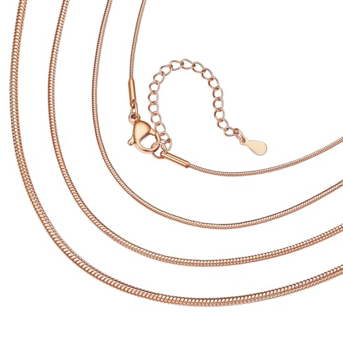 Chaîne serpent or 14 carats réglable pour adapter vos colliers au quotidien