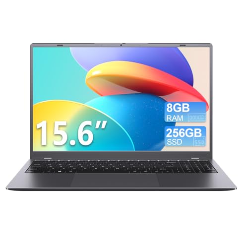 KINOBUC Laptop Computer, 15.6 inch Laptops with 256GB SSD 8GB RAM, Pentium CPU up to 3.4GHz, Long...